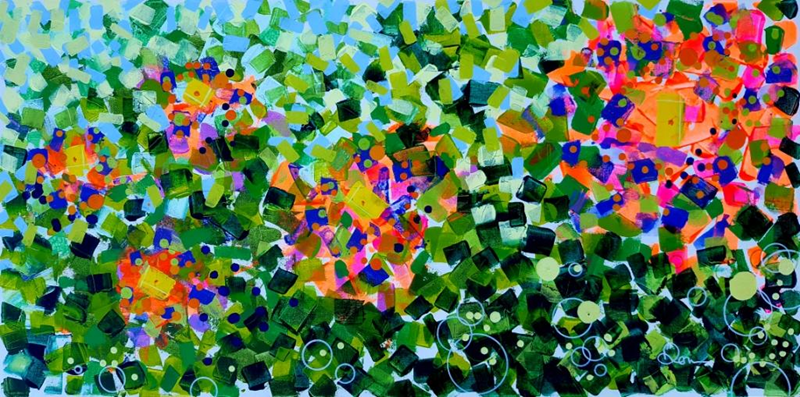 Acrylique - 40'' x 20'' - 1000$+tx