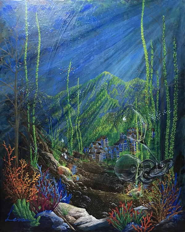 Acrylique - 22'' x 28'' - 1080$+tx Atelier