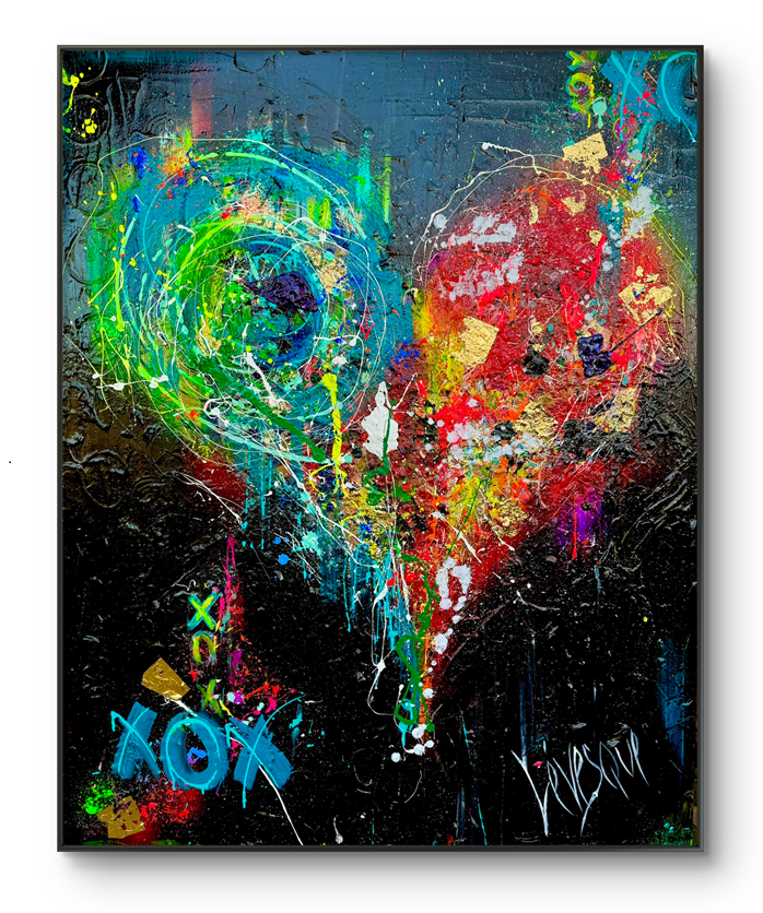 Techniques mixtes - 48'' x 60'' - 4320$+tx