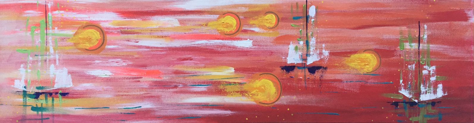 Acrylique - 30'' x 8'' - 350$+tx