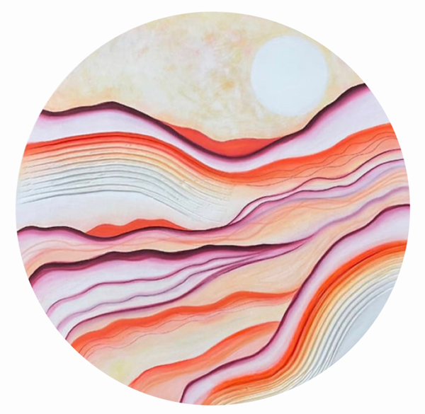 Techniques mixtes - 20'' de diamètre - 1200$+tx