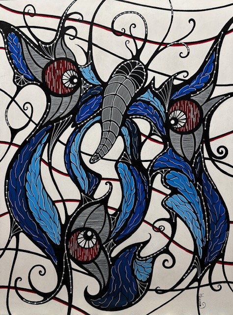 Acrylique - 20'' x 26'' - 650$+tx