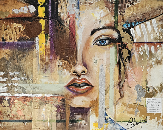 Techniques mixtes - 24'' x 22'' - 795$+tx