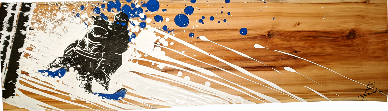 Techniques mixtes - 51'' x 17'' - 2600$+tx