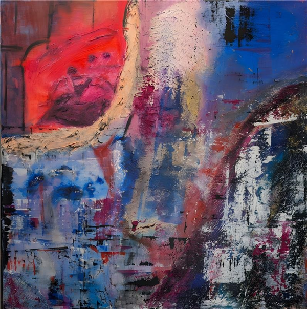 Techniques mixtes - 40'' x 40'' - 2400$+tx