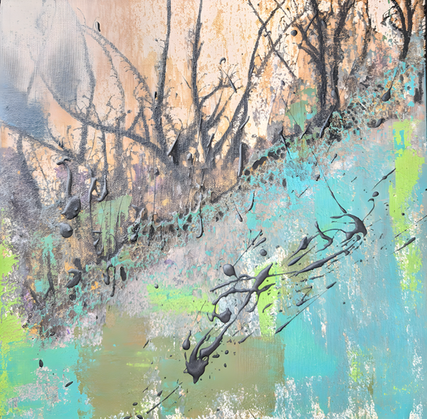 Techniques mixtes - 12'' x 12'' - 300$+tx