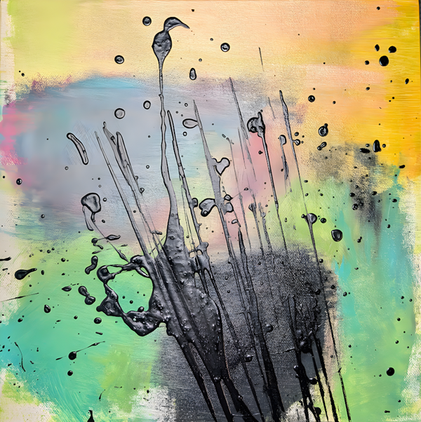 Techniques mixtes - 12'' x 12'' - 300$+tx