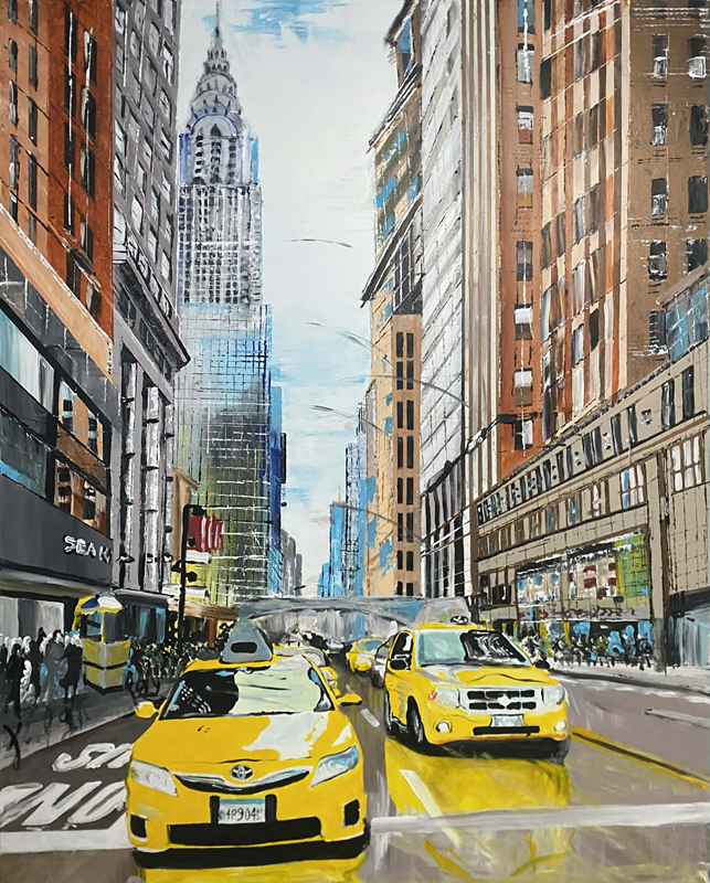 Acrylique - 48'' x 60'' - 6480$+tx