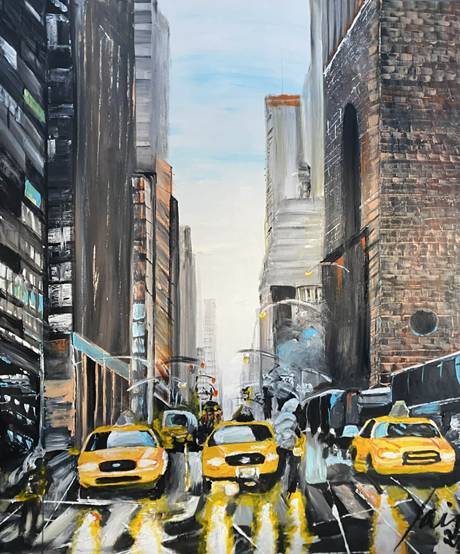 Acrylique - 48'' x 60'' - 6480$+tx