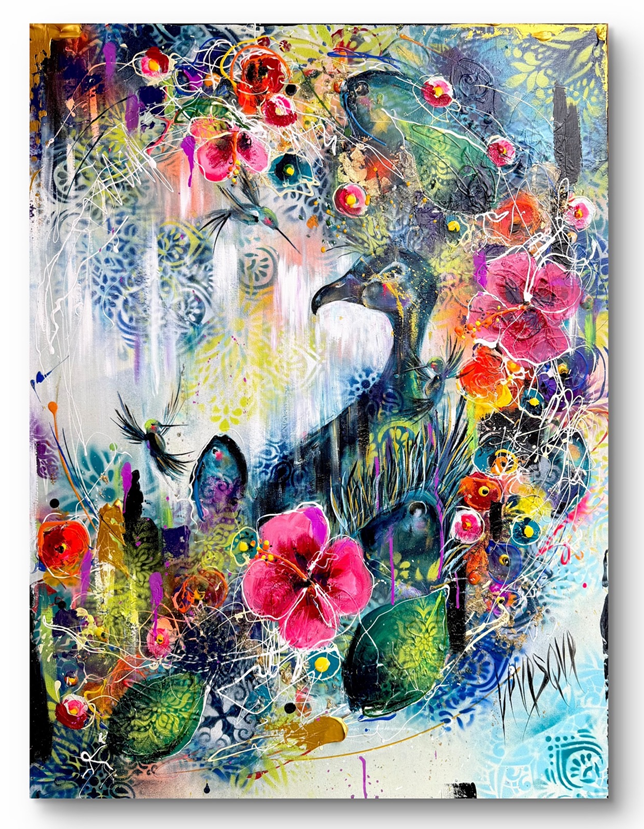 Techniques mixtes - 30'' x 40'' - 2100$+tx