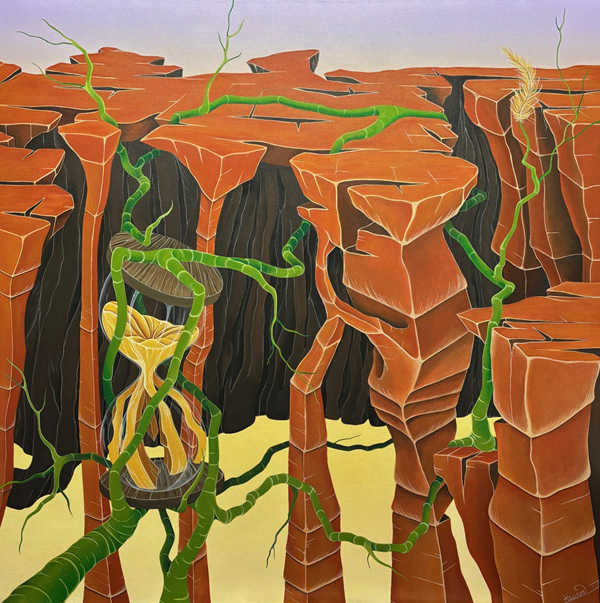 Acrylique- 38'' x 38'' - 2530$+tx