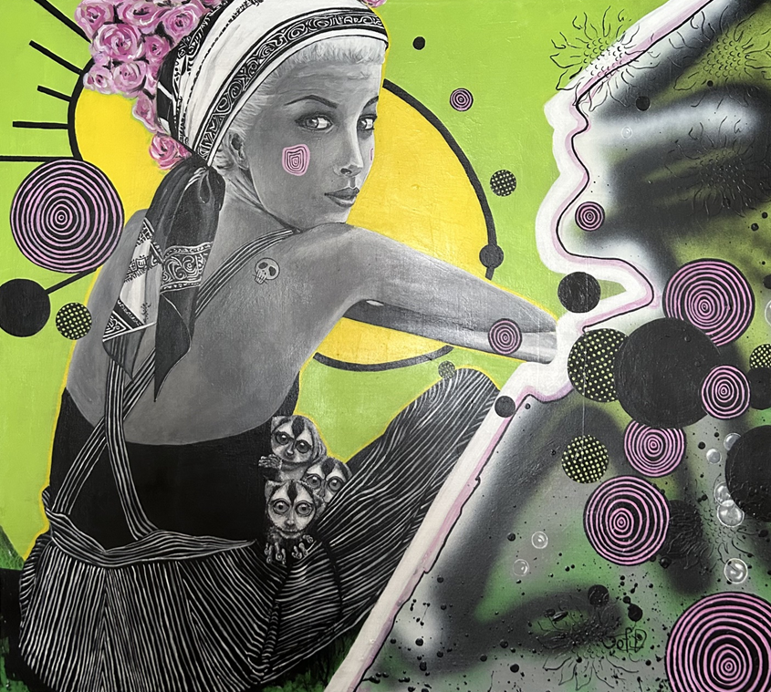 Techniques mixtes - 36'' x 40'' - 2520$+tx